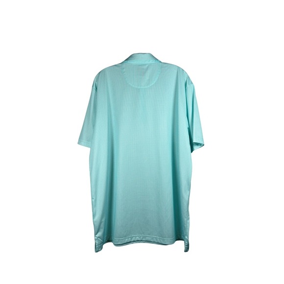 NWOT Callaway Opti-Dri Golf Polo, Teal Plaid Print, Size XL - Picture 2 of 6
